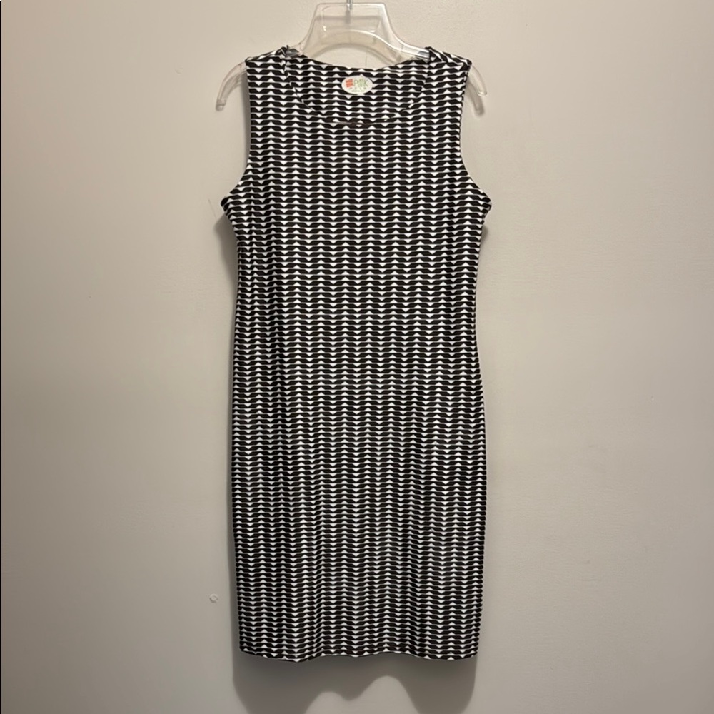 SPUNK Brown and White Patterned Women's Dress